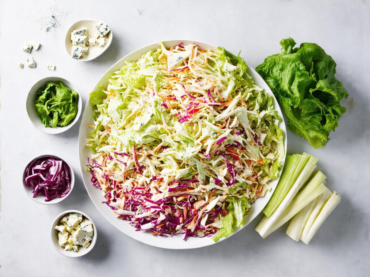 Ingredients for Bobby Flay Blue Cheese Coleslaw for Bobby Flay Blue Cheese Coleslaw Recipe