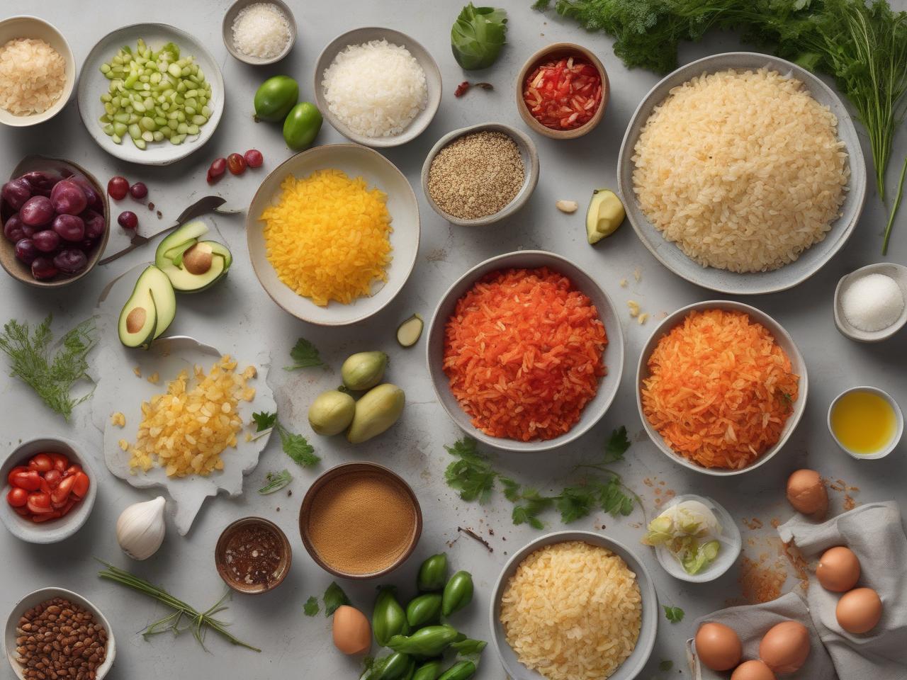 Ingredients for Bobby Flay Crispy Rice for Bobby Flay Crispy Rice Recipe