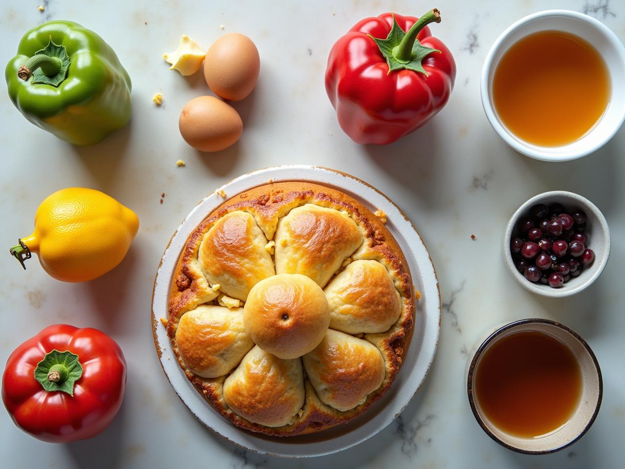 Gathering Ingredients for Authentic Flavor for Cajun Ninja King Cake Recipe