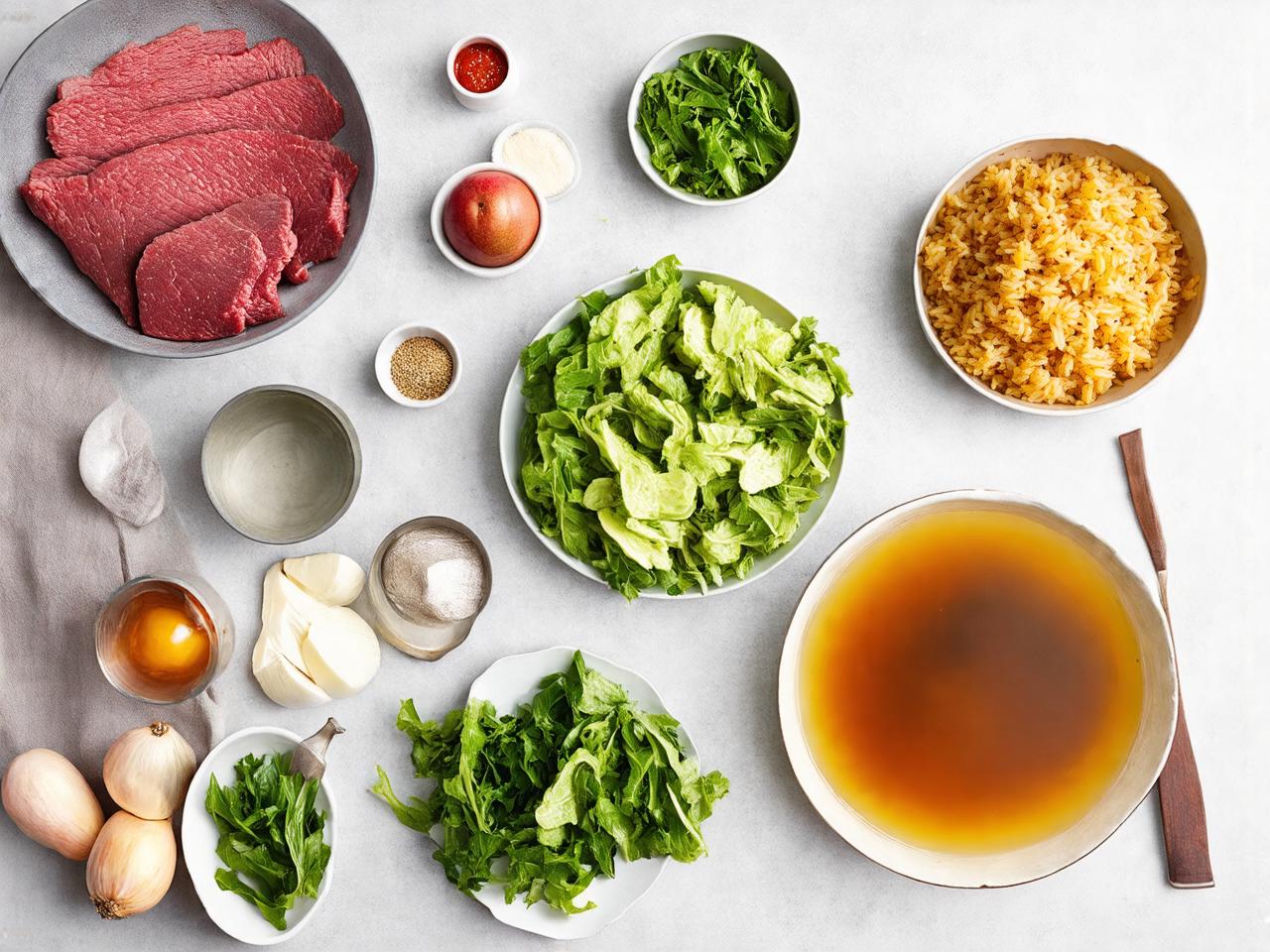 Ingredients for Campbell’s Beef Consomme Rice Recipe for Campbell’s Beef Consomme Rice Recipe