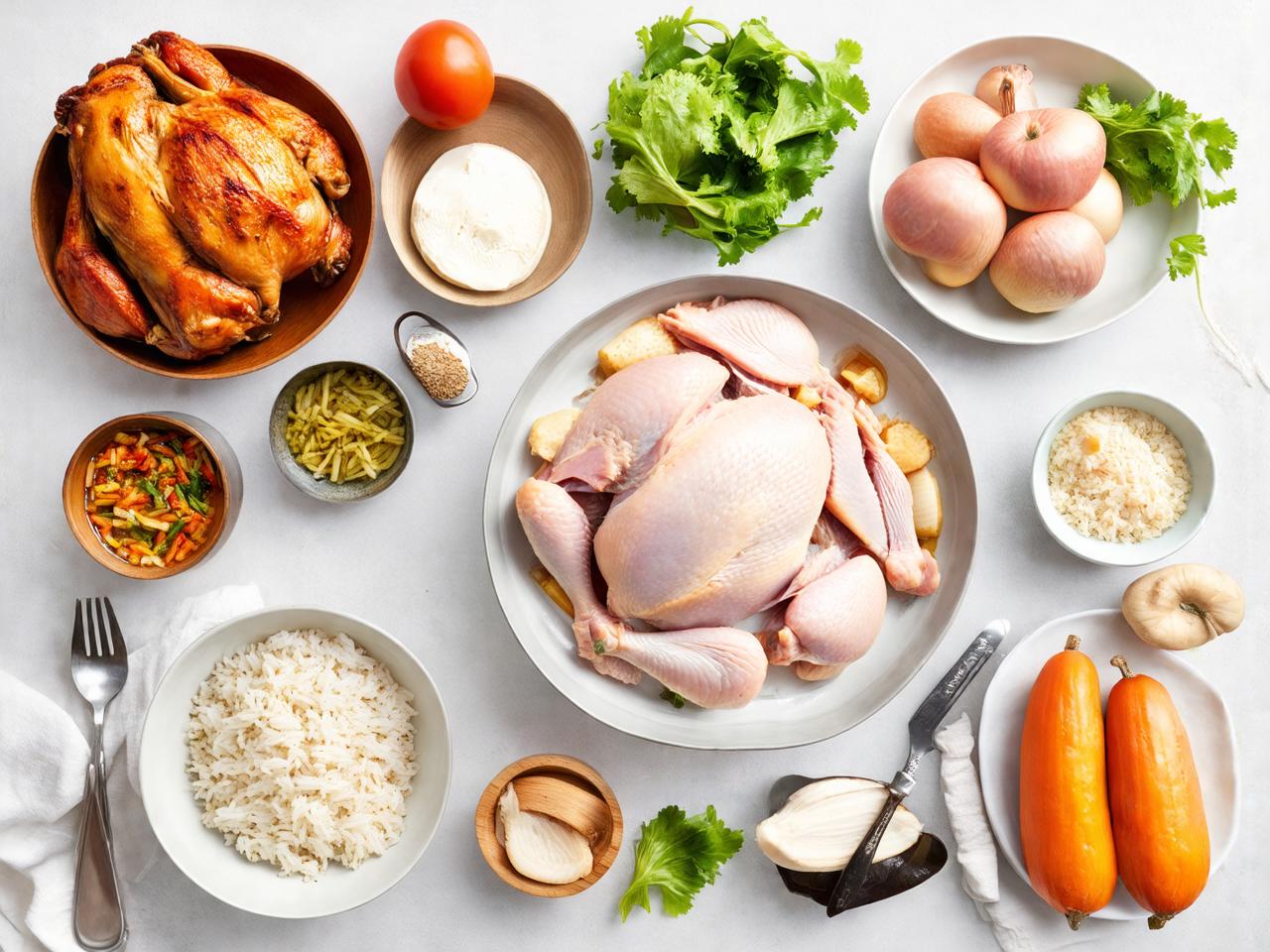 Gather These Essential Ingredients for Chicken Soup with Rotisserie Chicken and Rice