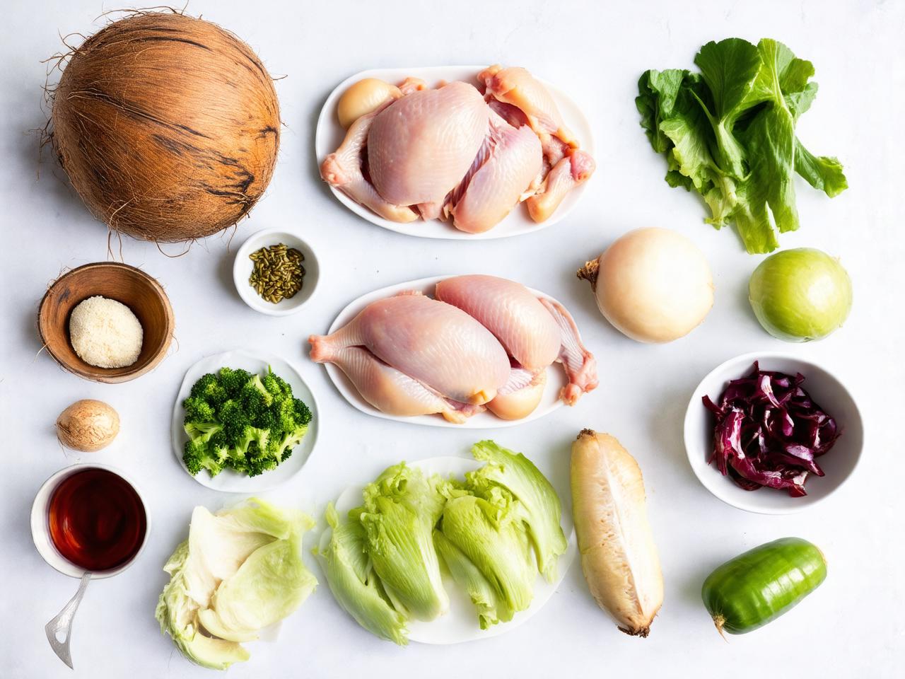 Chinese Coconut Chicken Ingredients for Chinese Coconut Chicken Recipe