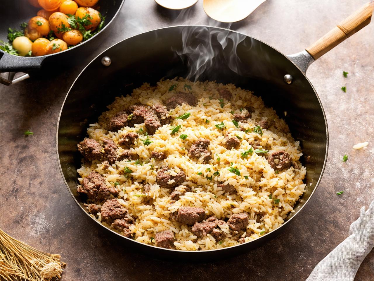 Step-by-Step Instructions for Ground Lamb and Rice for Ground Lamb and Rice Recipe