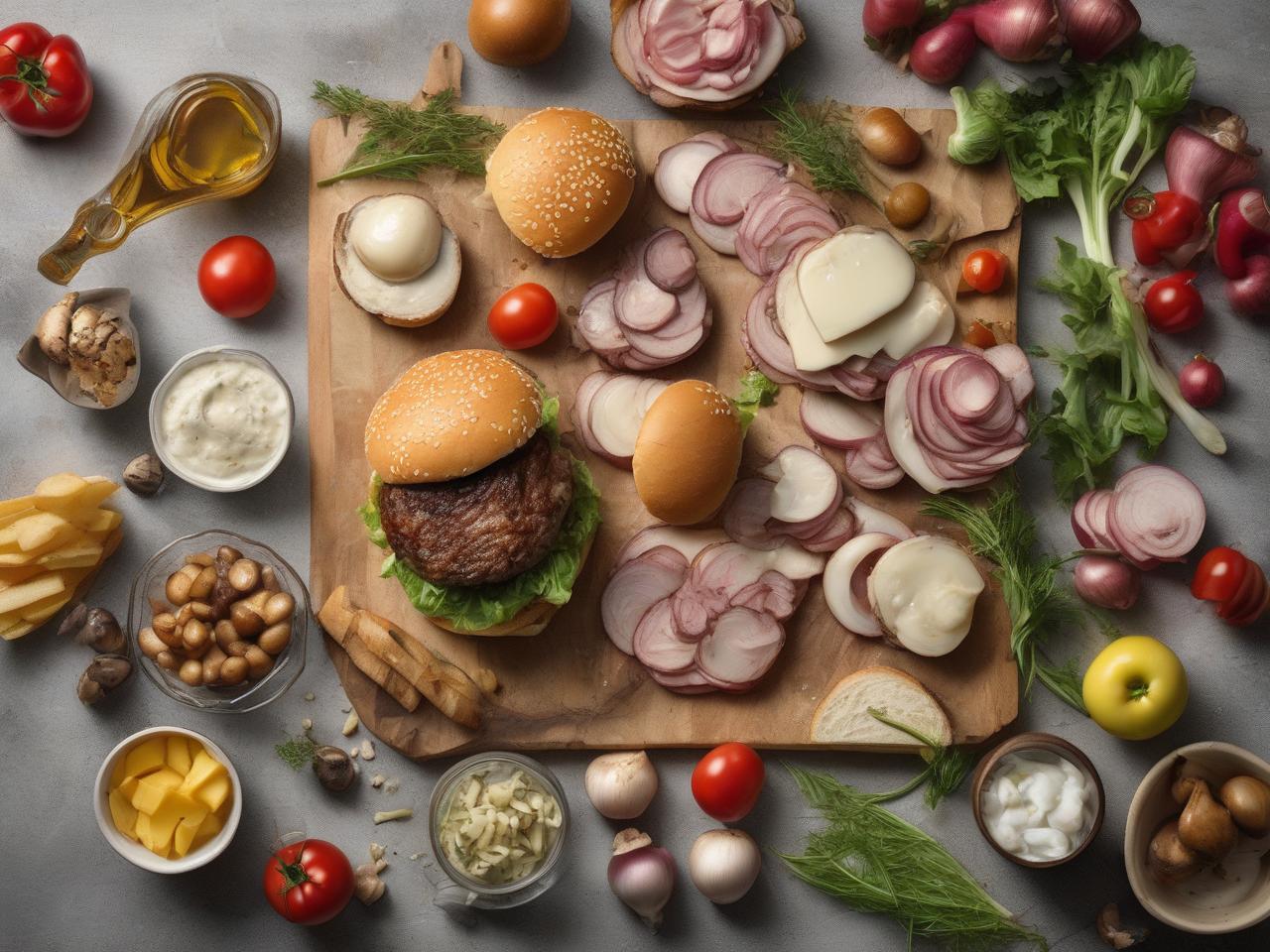 Gathering Your Ingredients: A Precise List for Hardees Mushroom Swiss Burger Recipe