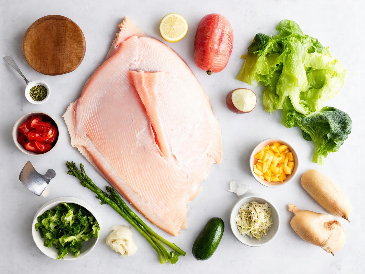 Ingredients for Ina Garten's Halibut Recipe for Ina Garten Halibut Recipe