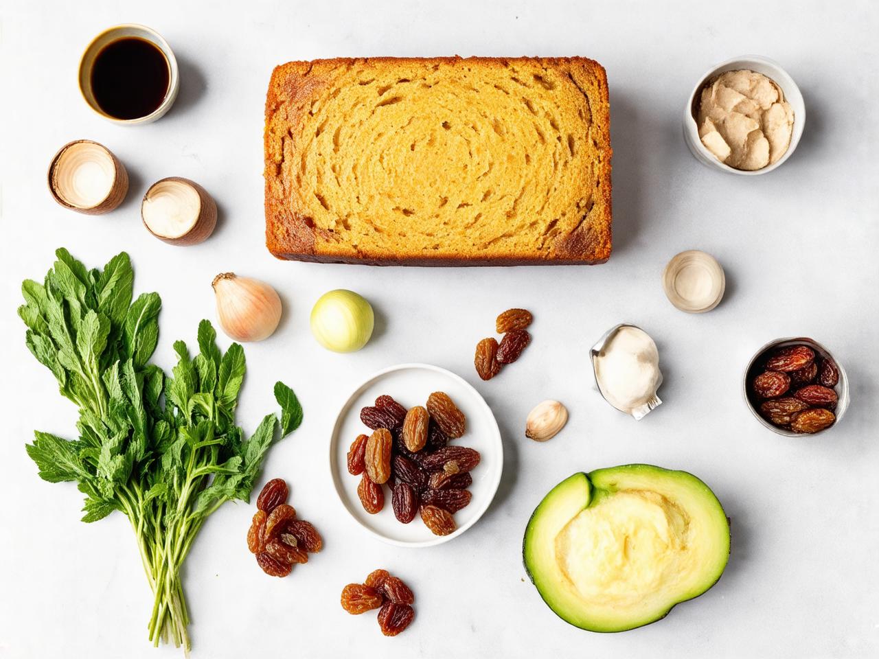 Ingredients for Jamaican Rum Raisin Cake for Jamaican Rum Raisin Cake Recipe