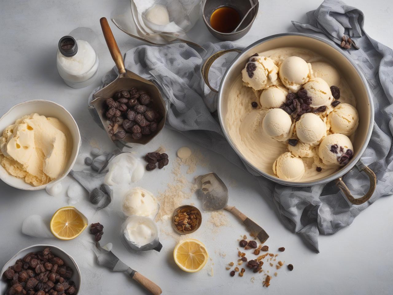 Step-by-Step Instructions for Jamaican Rum Raisin Ice Cream for Jamaican Rum Raisin Ice Cream Recipe