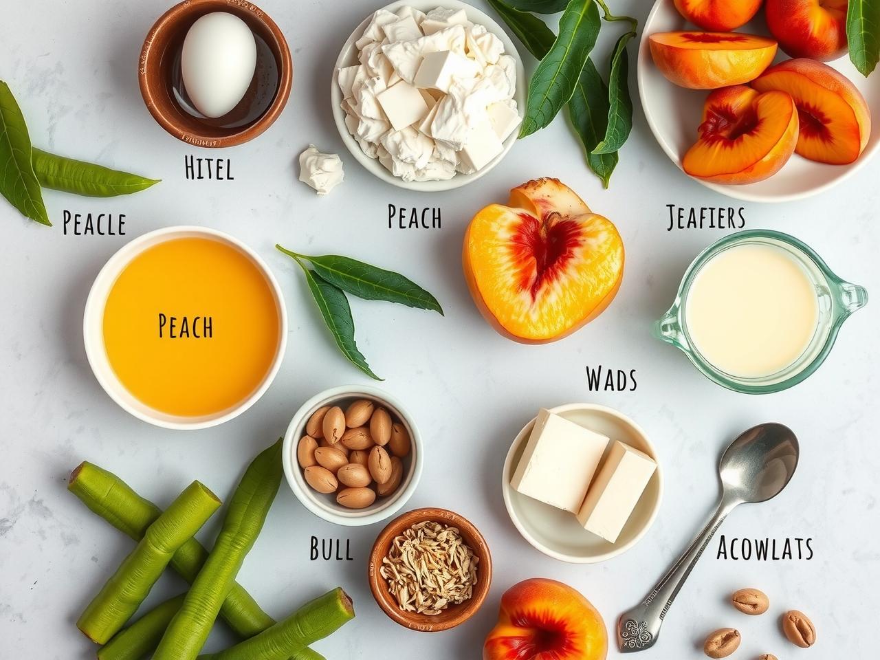 Ingredients for Jiffy Mix Peach Cobbler for Jiffy Mix Peach Cobbler Recipe