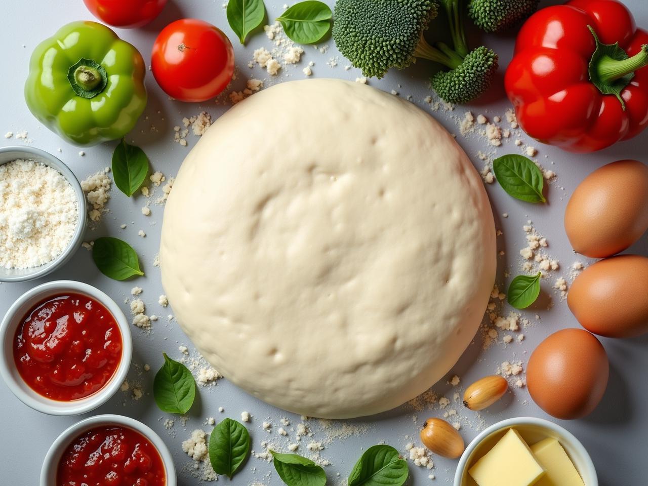 Gathering Your Ingredients for Little Caesars Pizza Dough Recipe