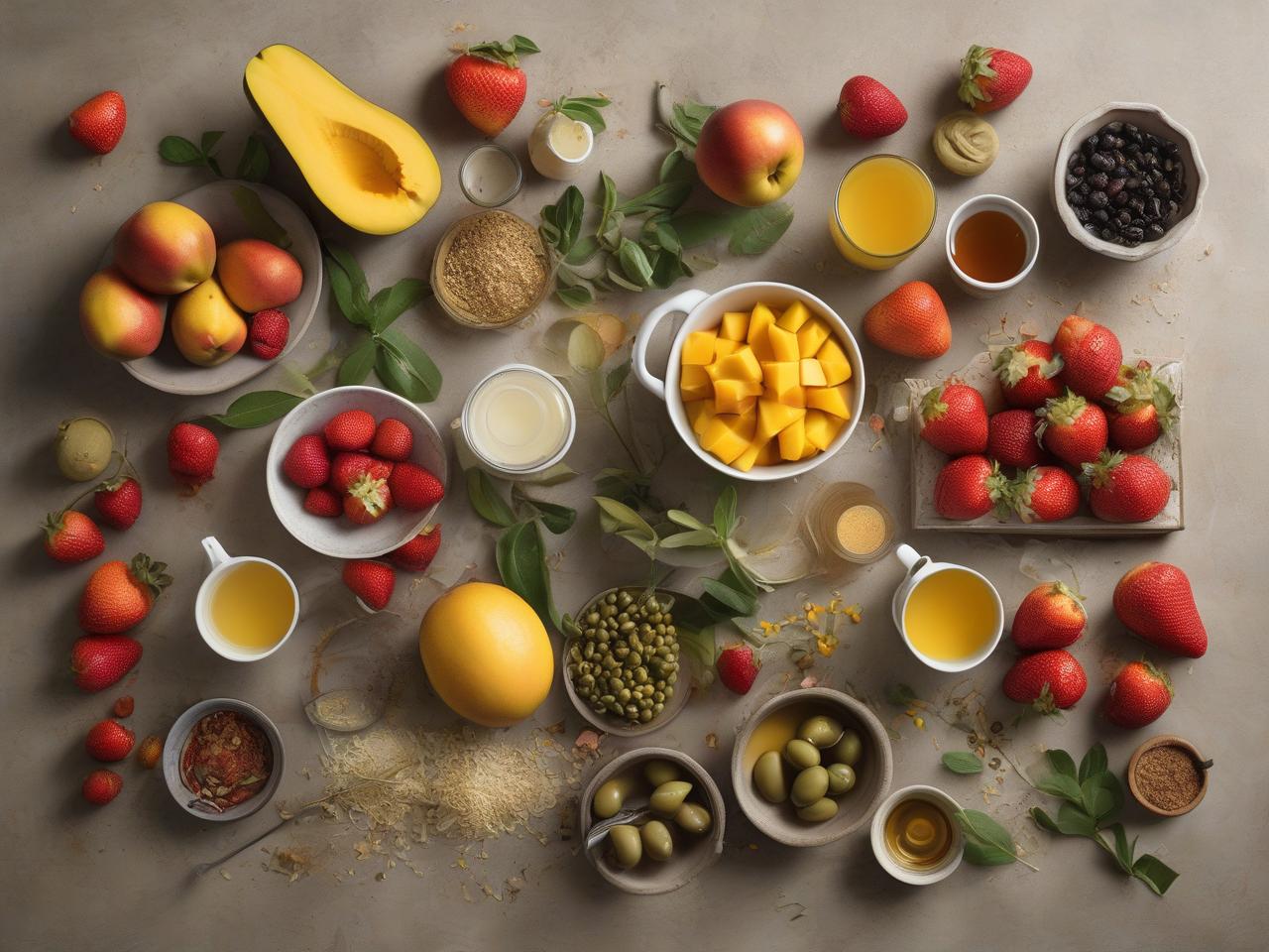 Ingredients for Olive Garden Mango Strawberry Tea for Olive Garden Mango Strawberry Tea Recipe