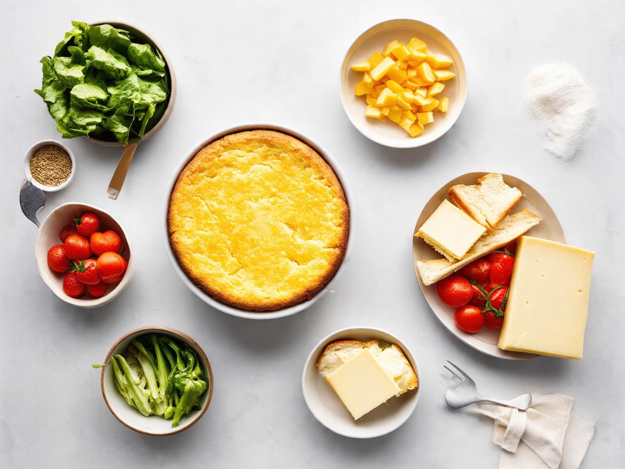 Ingredients for Panera Four Cheese Souffle for Panera Four Cheese Souffle Recipe