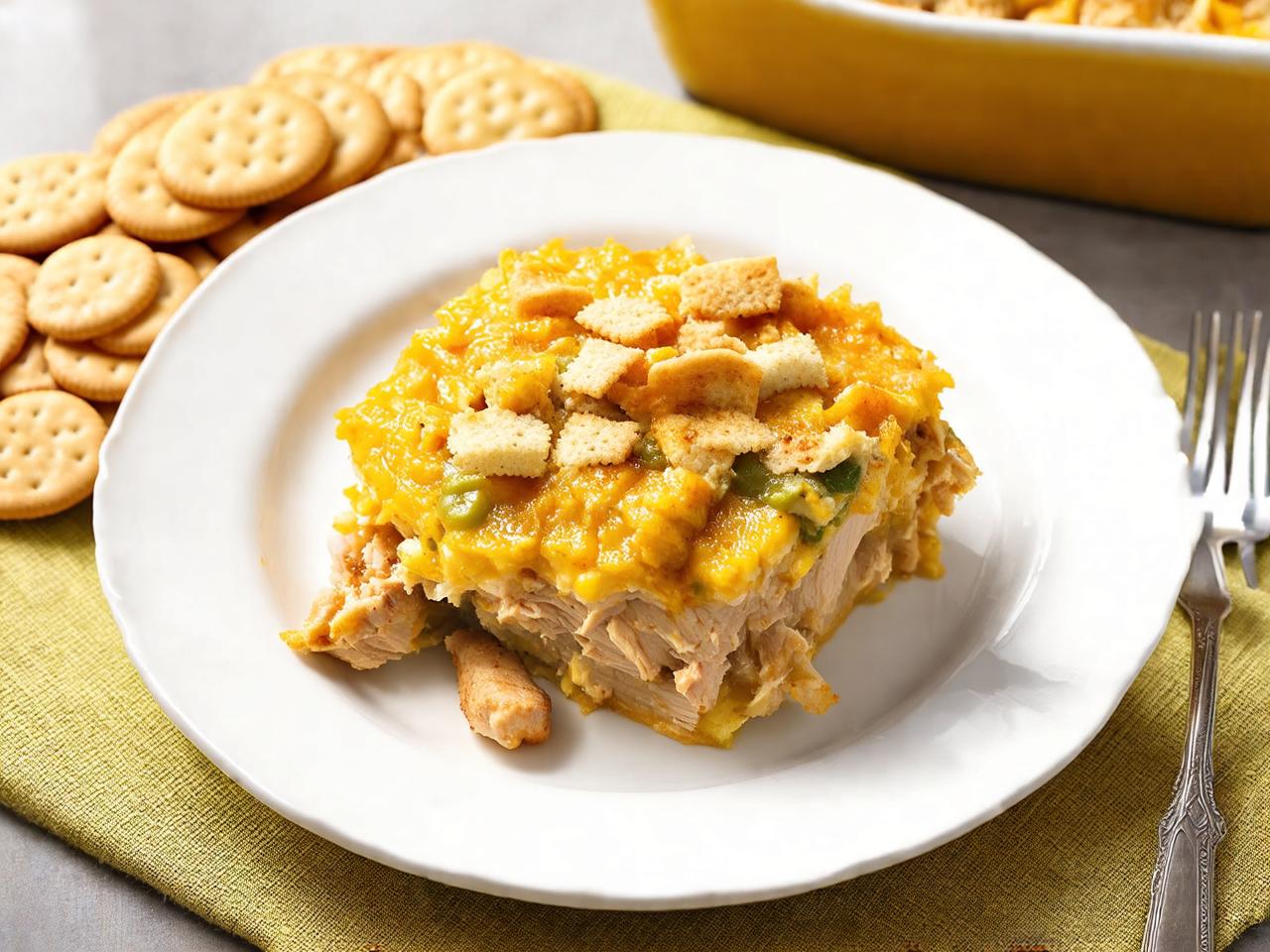 The Ultimate Comfort Food: Paula Deen's Chicken Casserole with Ritz Crackers for Paula Deen Chicken Casserole with Ritz Crackers