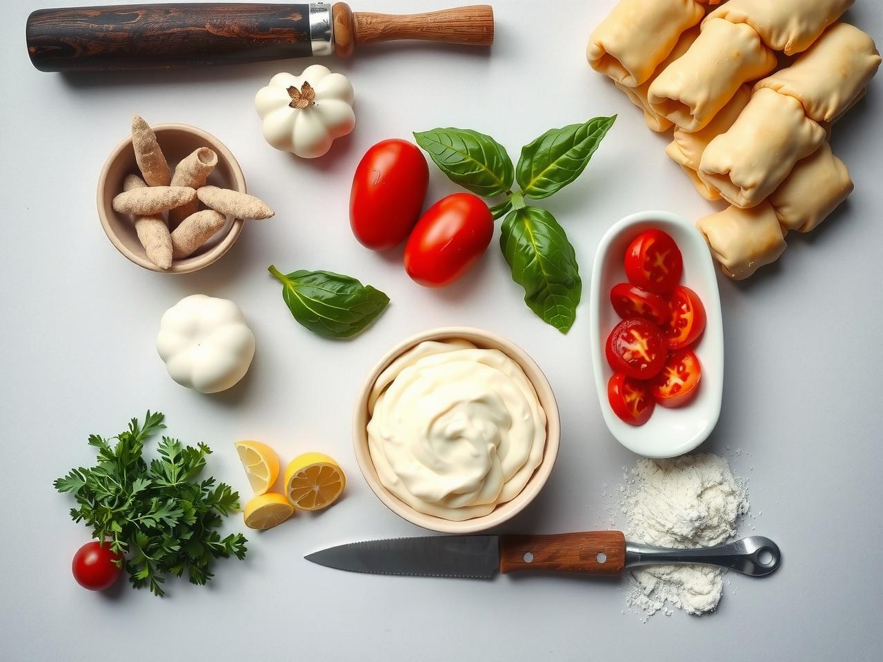 Ingredients for Puff Pastry Pizza Rolls for Puff Pastry Pizza Rolls Recipe