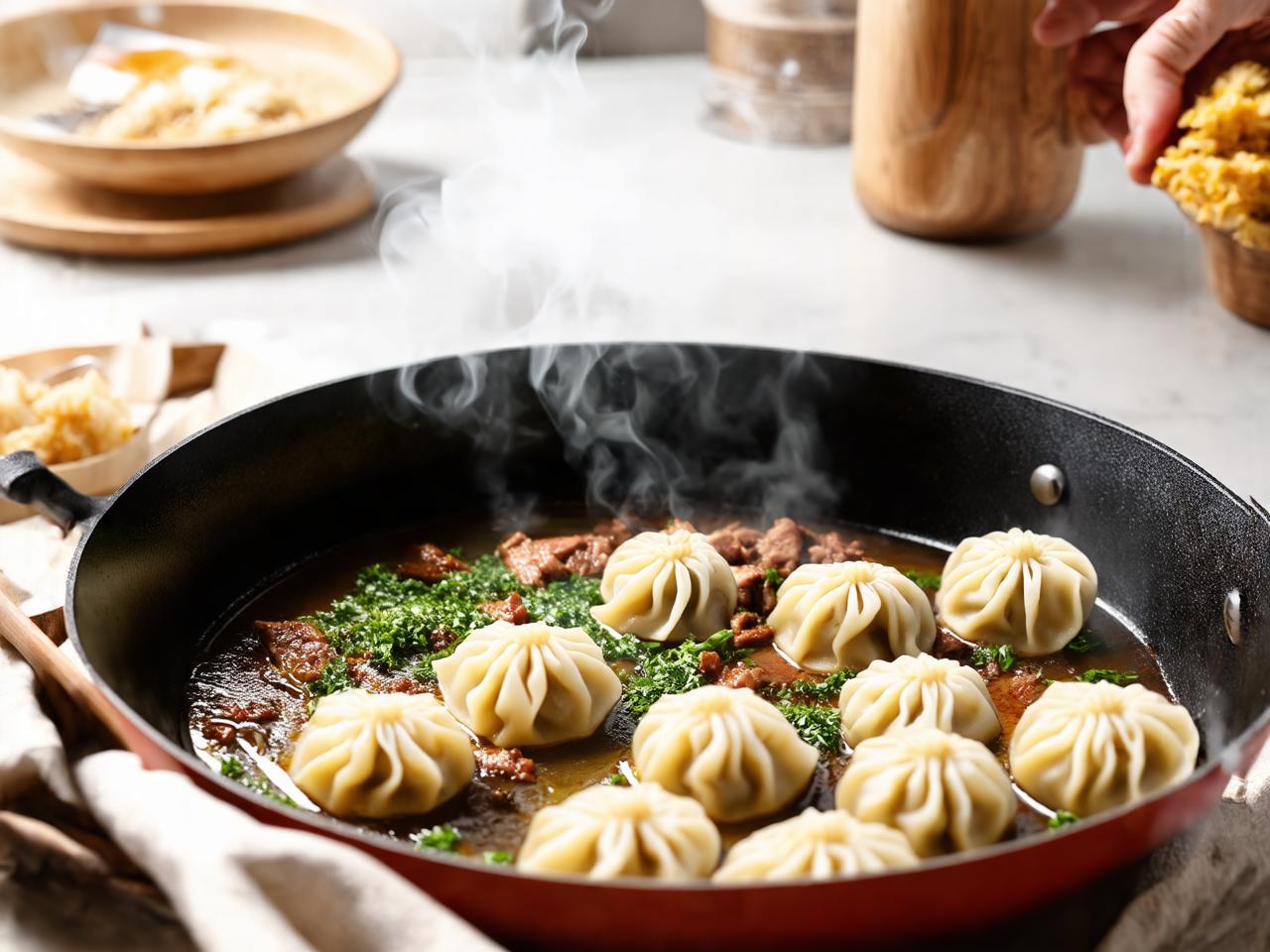 Step-by-Step Instructions for Making Dumplings for Rice Paper Dumplings with Meat