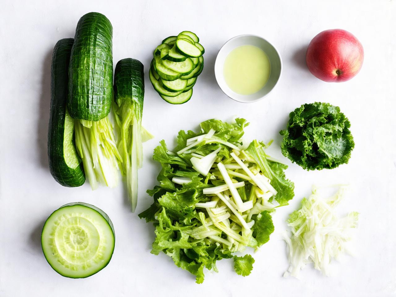 Ingredients for Simple Asian Cucumber Salad for Simple Asian Cucumber Salad