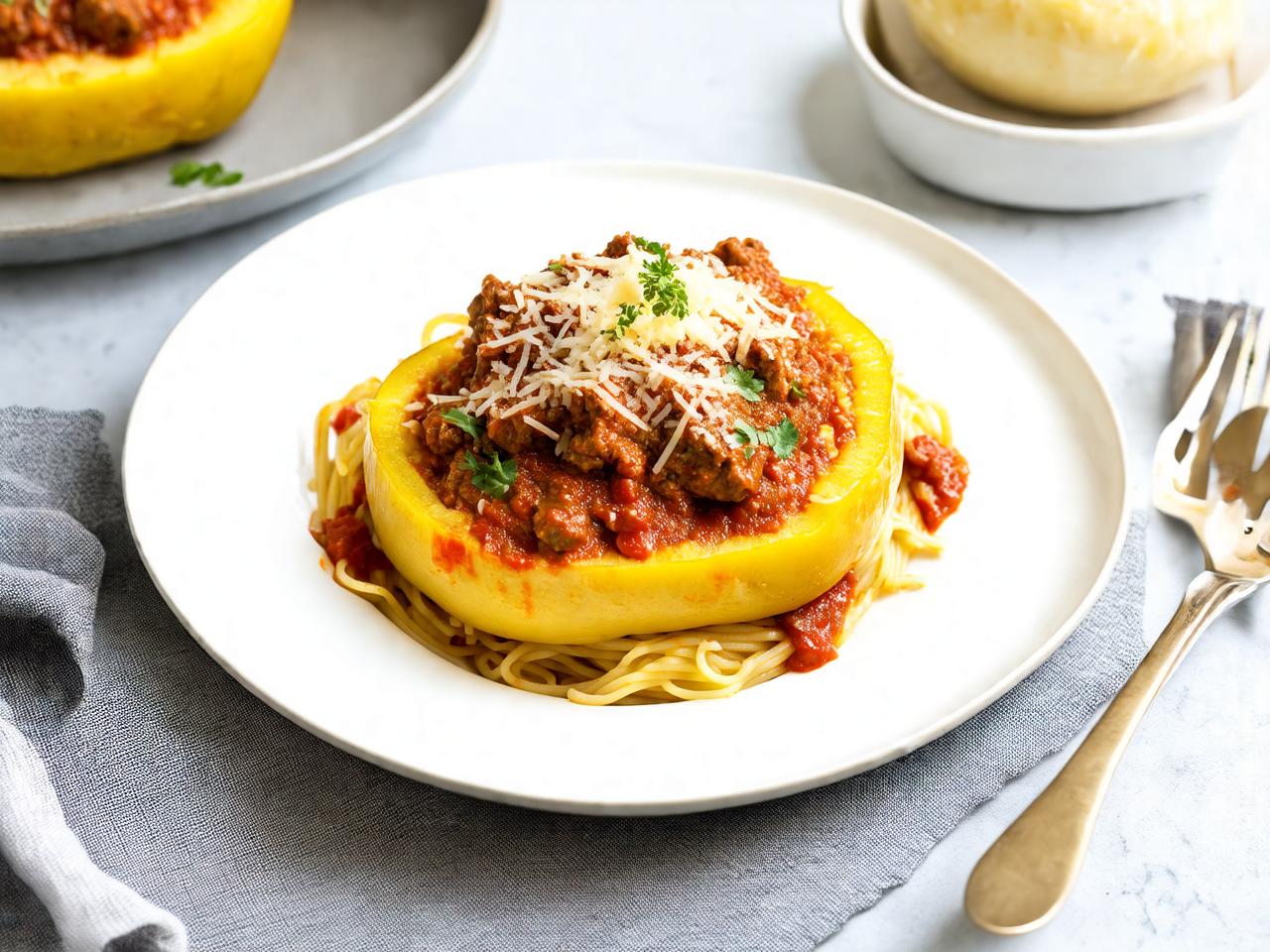 Introduction to Spaghetti Squash with Meat Sauce and Cheese for Spaghetti Squash with Meat Sauce and Cheese